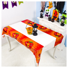 New halloween printed tablecloth pvc halloween disposable tablecloth bar desktop ambience decoration